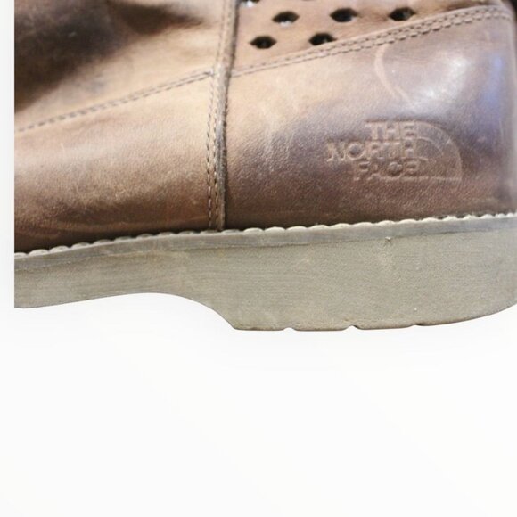 The North Face Women’s Ballard Pull-On Boots Brown Leather Womens Boots Size 8 - Picture 3 of 7